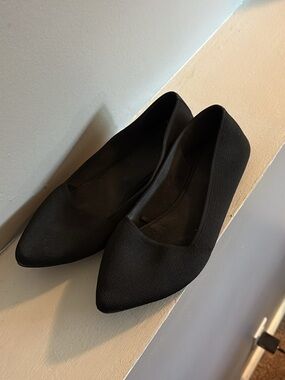 Classic Black Pointed Toe Women's Flats